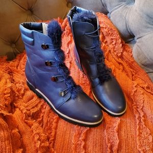 Franco Sarto Navy blue bootie